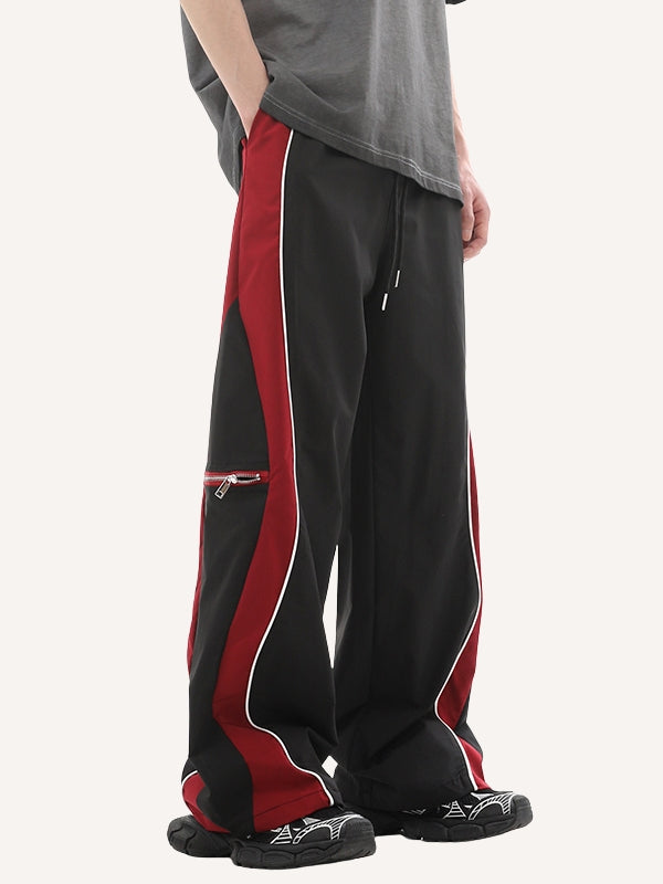 Colorblock Drawstring Waist Sweatpants