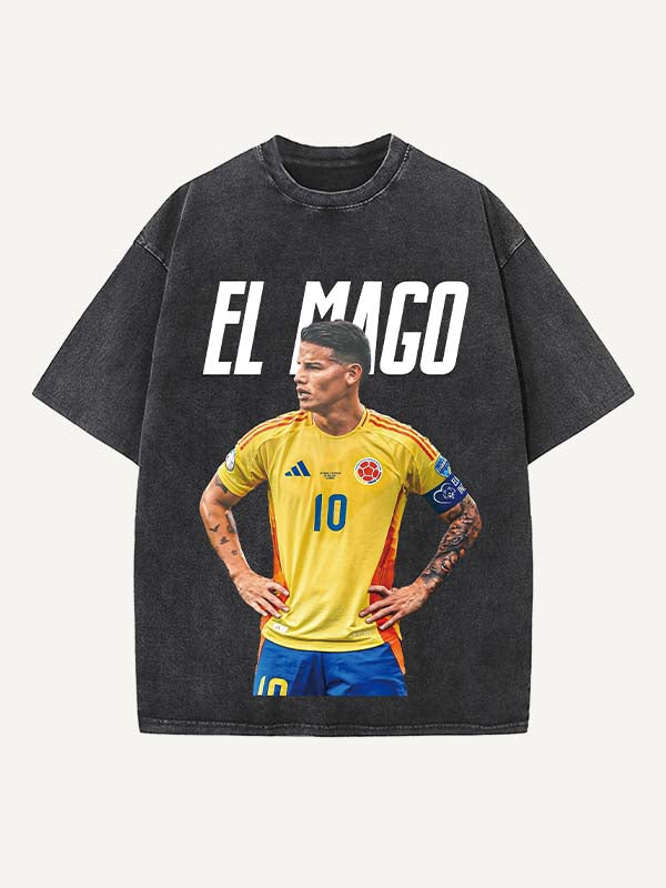 James Rodríguez Print Round Neck T-shirt