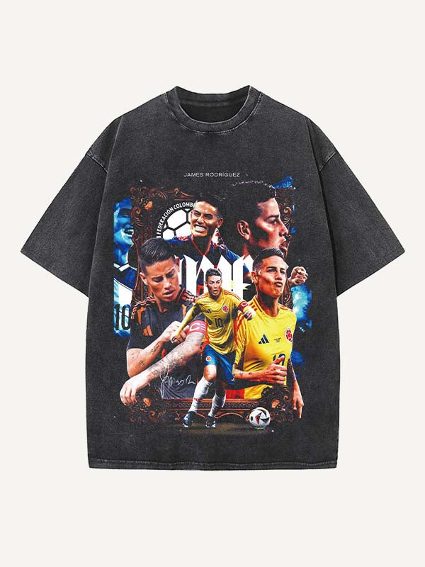 James Rodríguez Print Round Neck T-shirt