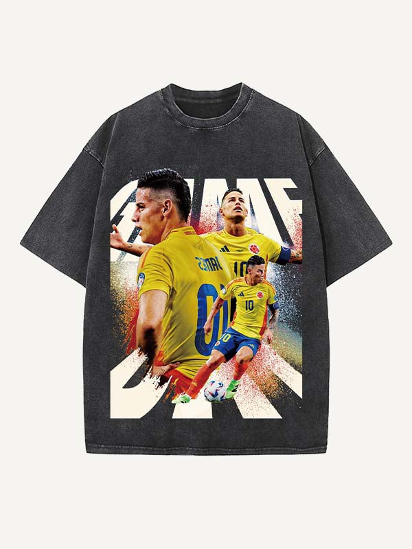James Rodríguez Print Round Neck T-shirt
