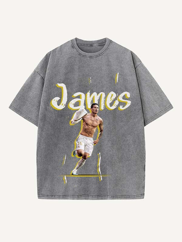 James Rodríguez Print Round Neck T-shirt
