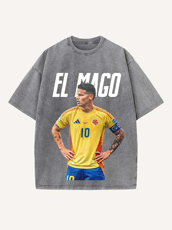 James Rodríguez Print Round Neck T-shirt