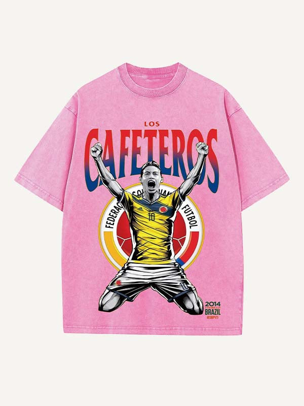 James Rodríguez Print Round Neck T-shirt