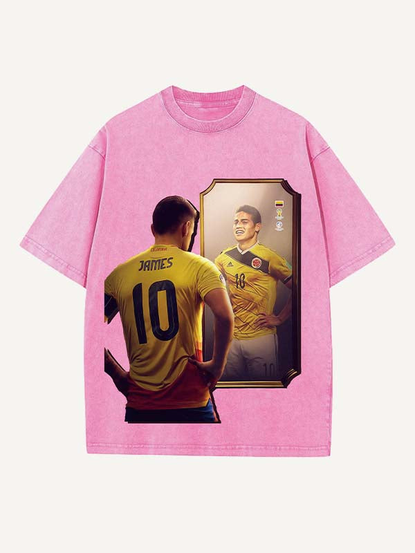 James Rodríguez Print Round Neck T-shirt