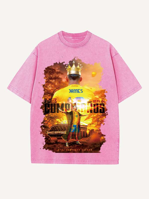 James Rodríguez Print Round Neck T-shirt