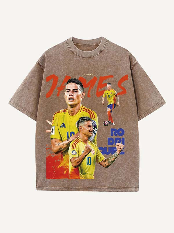 James Rodríguez Print Round Neck T-shirt
