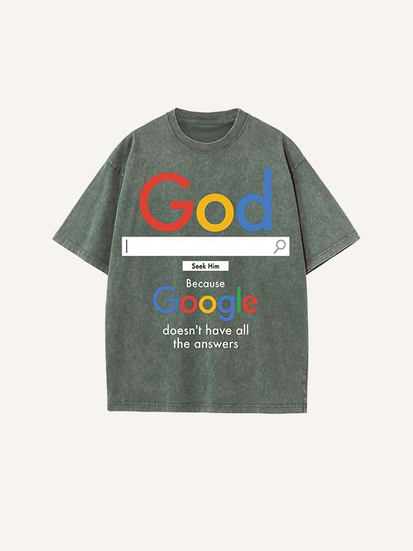 Camiseta de cuello redondo con estampado gráfico y letras desgastadas y lavadas