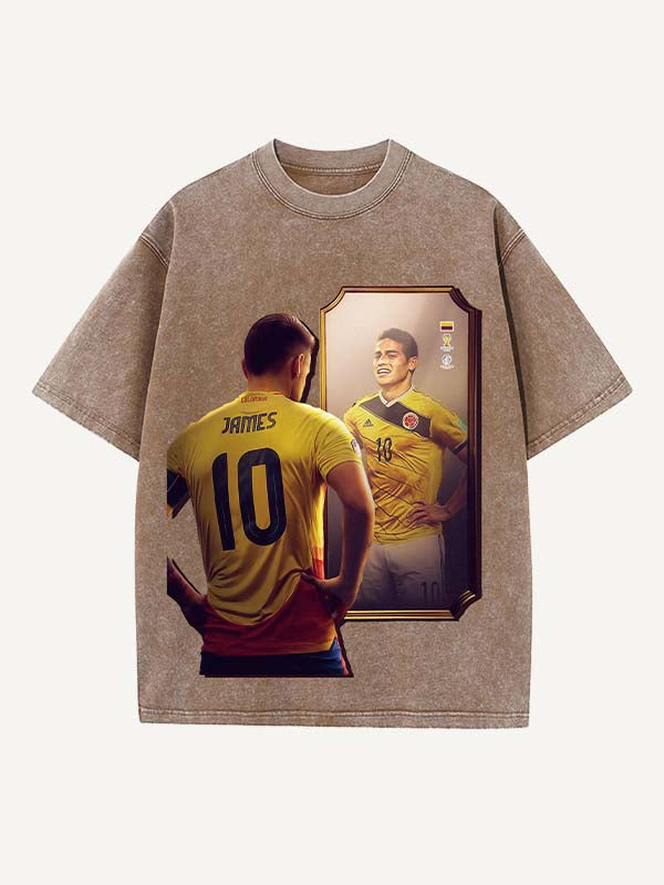 James Rodríguez Print Round Neck T-shirt