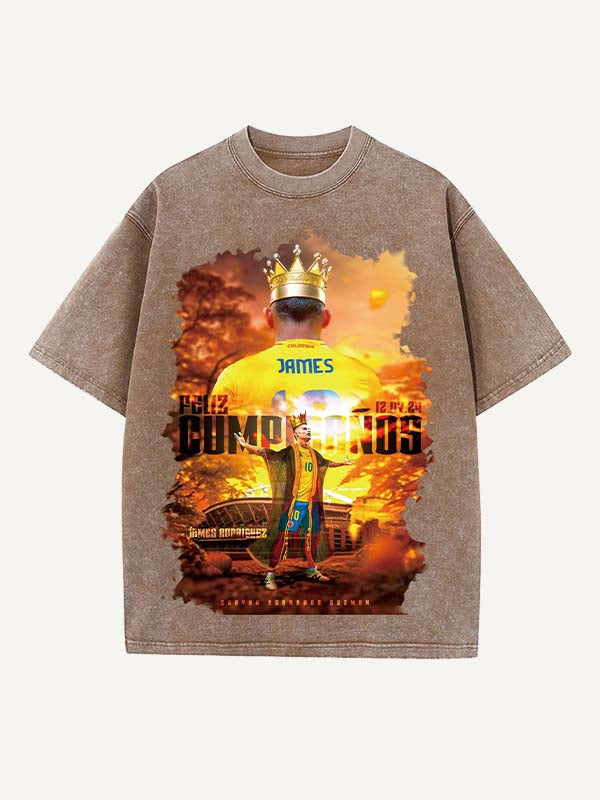 James Rodríguez Print Round Neck T-shirt