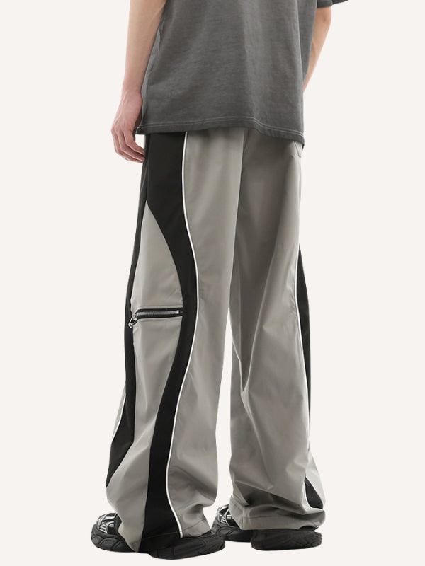 Colorblock Drawstring Waist Sweatpants