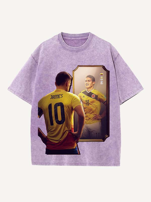 James Rodríguez Print Round Neck T-shirt