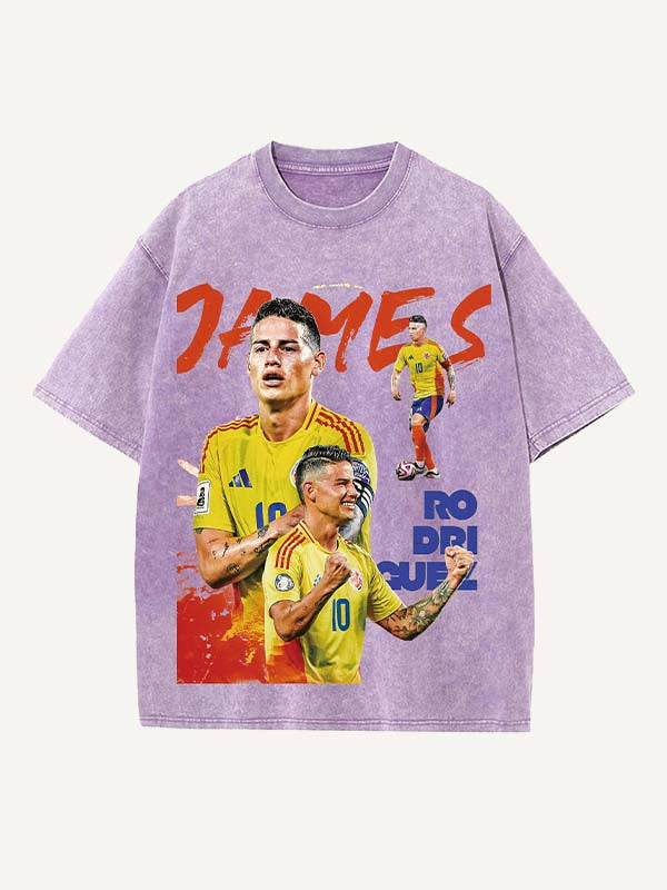 James Rodríguez Print Round Neck T-shirt