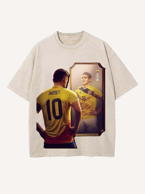 James Rodríguez Print Round Neck T-shirt