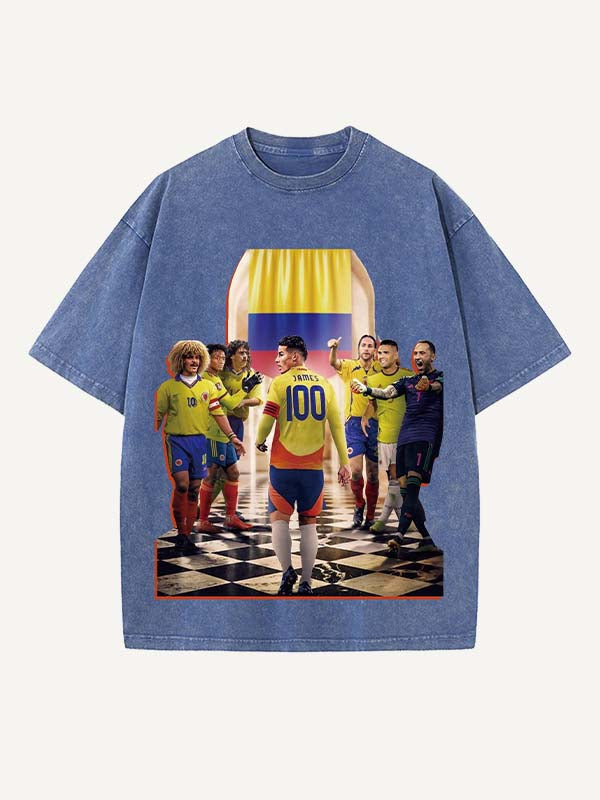 James Rodríguez Print Round Neck T-shirt