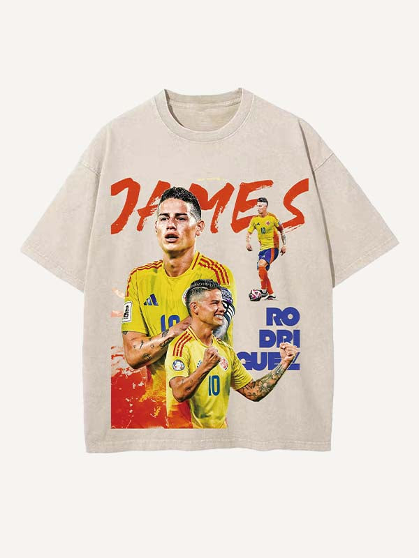 James Rodríguez Print Round Neck T-shirt