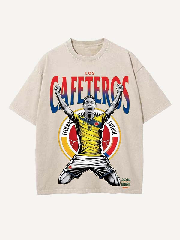 James Rodríguez Print Round Neck T-shirt