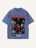 Cristiano Ronaldo Print Round Neck T-shirt