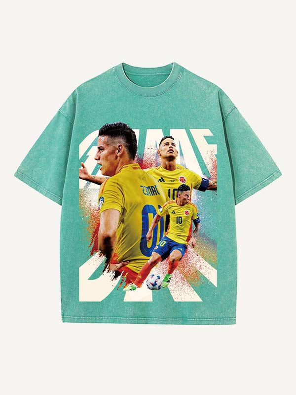James Rodríguez Print Round Neck T-shirt