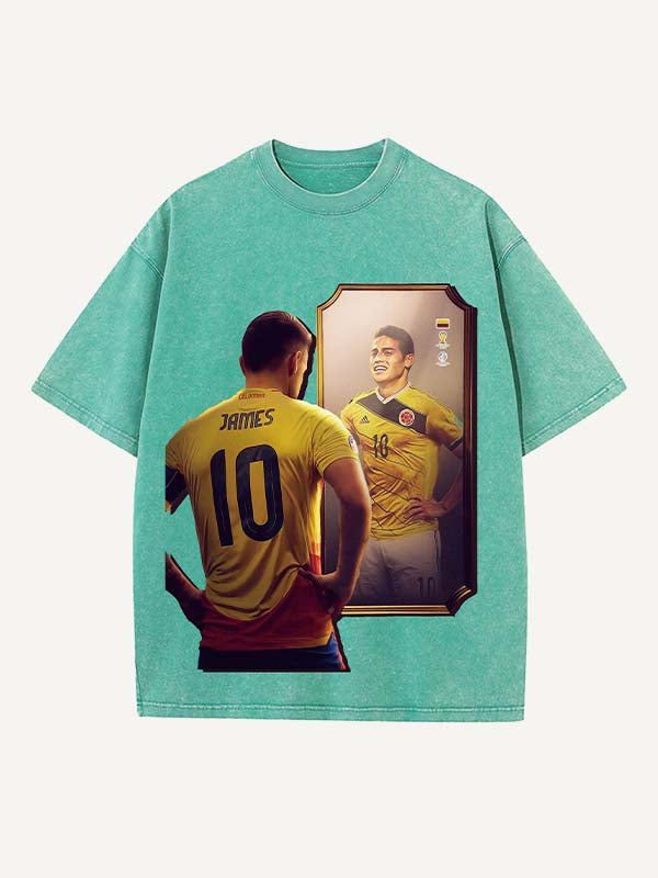James Rodríguez Print Round Neck T-shirt