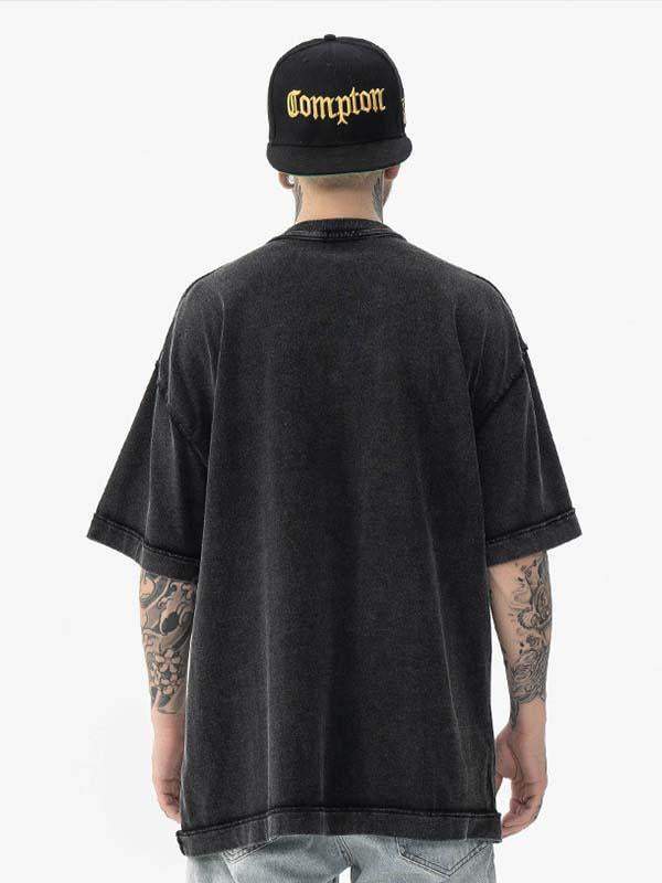 Ghost Print Round Neck T-shirt